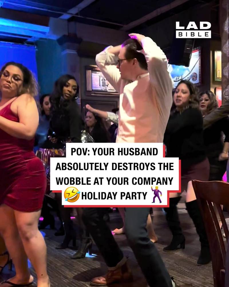 Husband absolutely owns dance