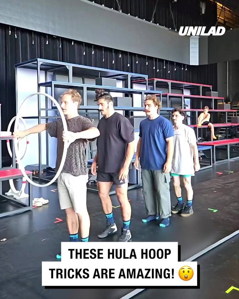 Amazing hula hoop tricks