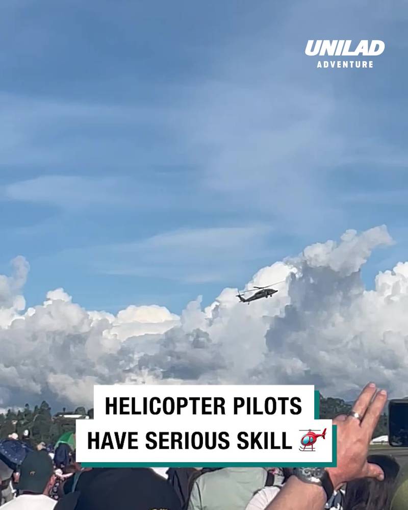 Helicopter Pilots have serious skills