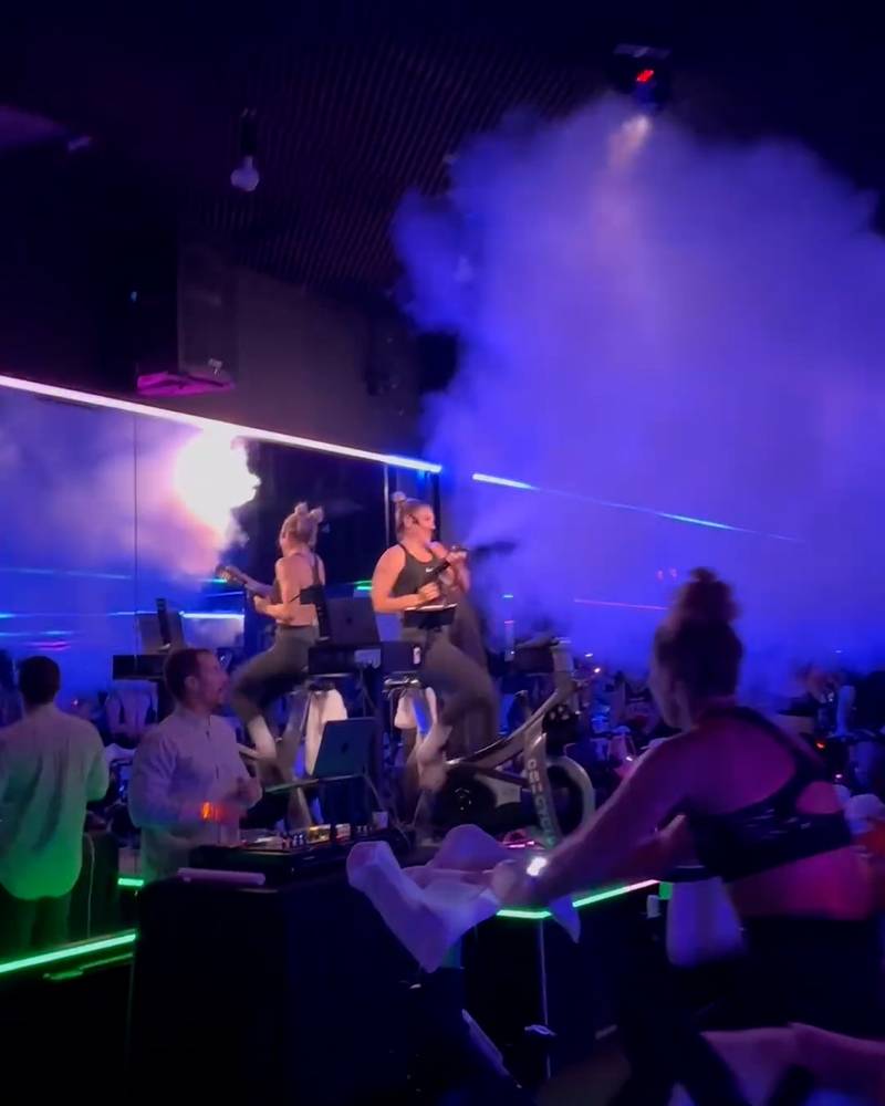 Spin Class Turns Into Rave! 🚴‍♀️🕺🏻🪩