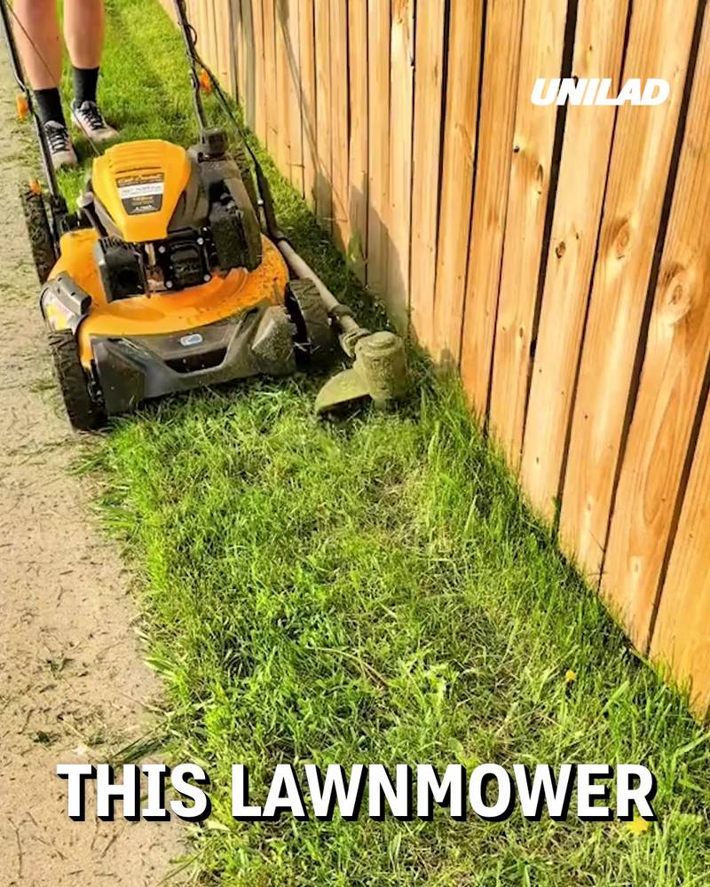 Lawnmower attachment ensures perfect edges