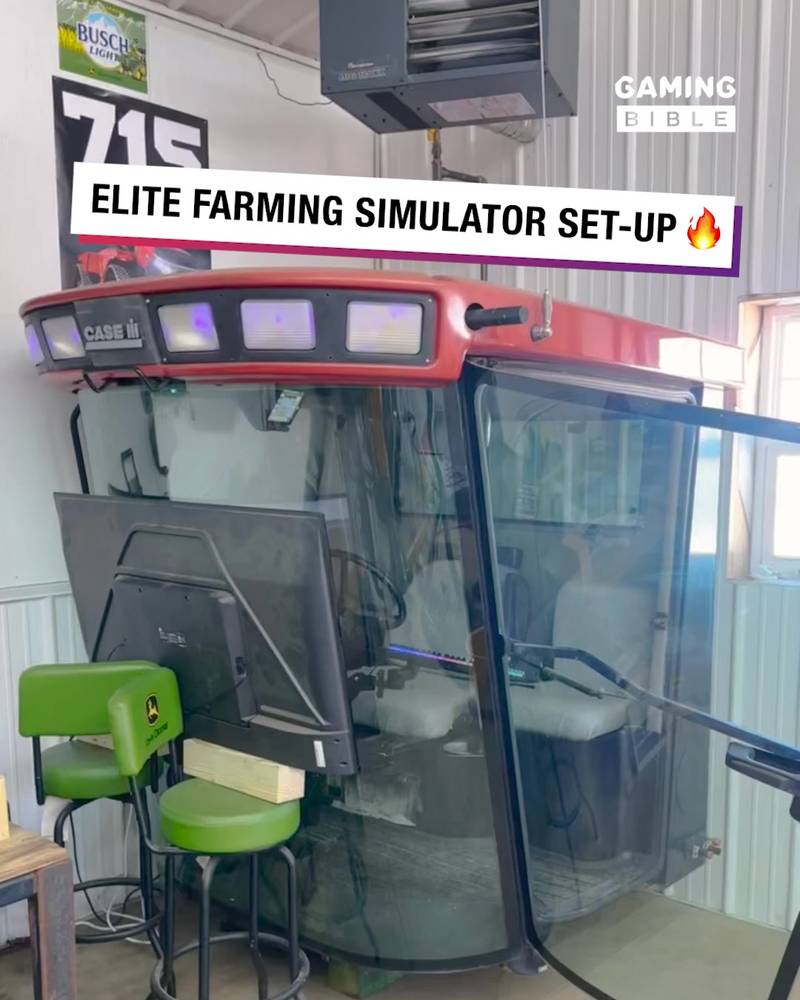 This Farming Sim set-up is 🔥 🚜