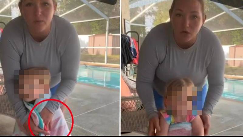 Swimming instructor warns parents not to put towel around kids' shoulders