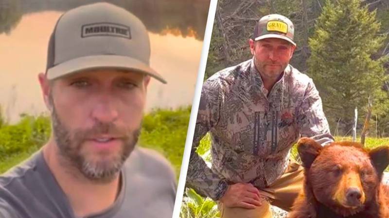 Ex-NFL star Jay Cutler kills bear while hunting and sparks outrage after sharing photo