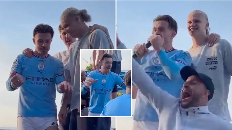 Jack Grealish gatecrashed Kevin De Bruyne's interview with his speaker, he's a national treasure