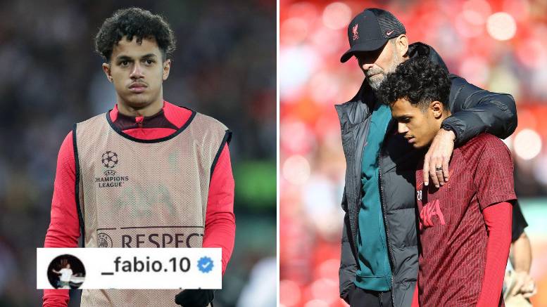 Fans think Fabio Carvalho is openly kicking off about his lack of playing time at Liverpool