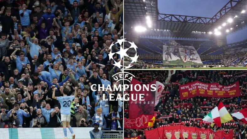 The top 10 loudest fans in the Champions League have been revealed