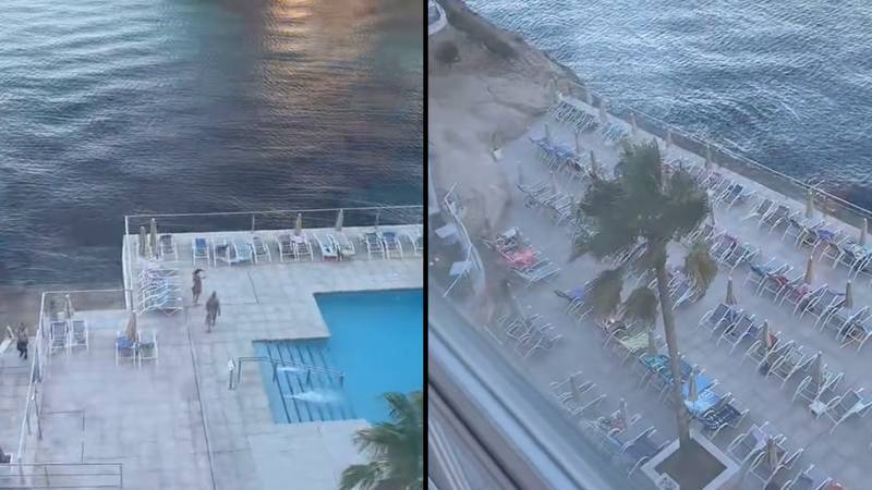 Tourists caught in 'absolutely ridiculous' war to reserve sun loungers at 7pm