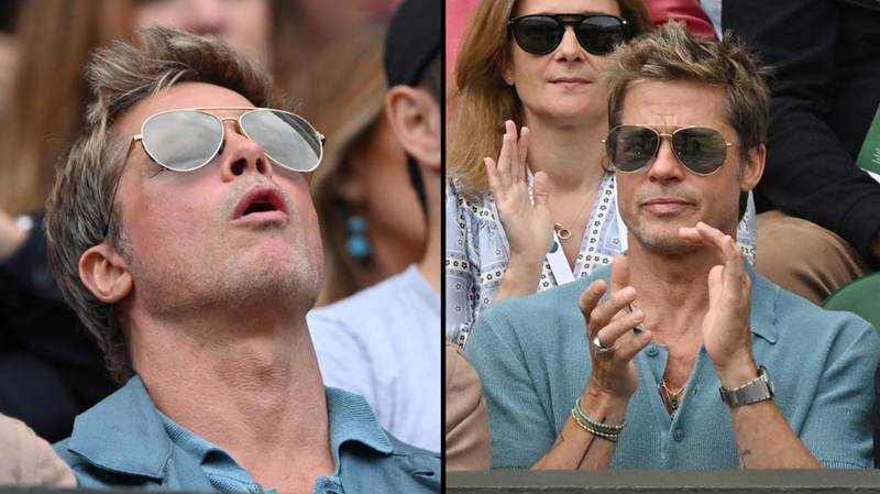 在温布尔顿的他的照片后，布拉德·皮特（Brad Pitt）的年龄感到震惊