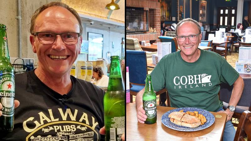 Wetherspoon superfan completes visit of all 875 pubs in Britain and Ireland with two pints of Heineken