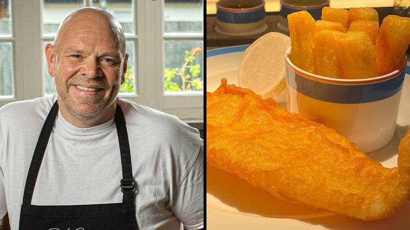 TV chef Tom Kerridge slammed over 'stingy' £35 fish and chips portion size
