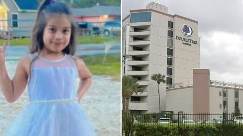 Girl, 8, found dead inside 1ft wide pipe at hotel pool