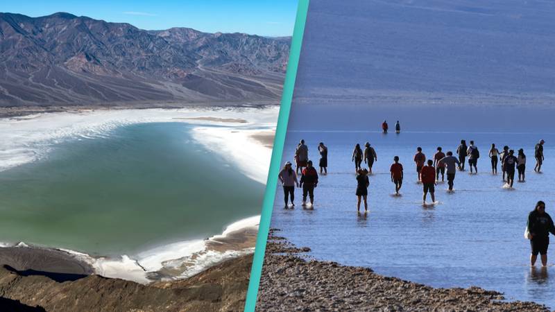 Lake emerges in Death Valley in 'once-in-a-lifetime' event after record rainfall