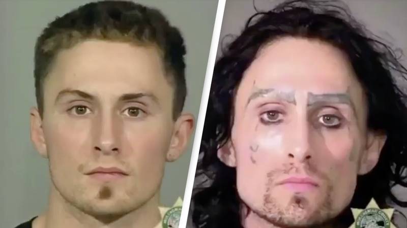 Mugshots of man show his visual changes as he descended further into a life of crime