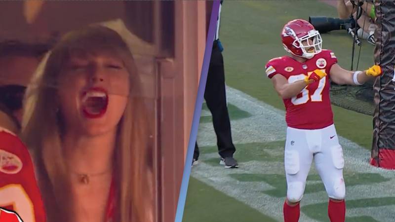 Taylor Swift screams ‘let’s f**king go’ after watching Travis Kelce score a touchdown