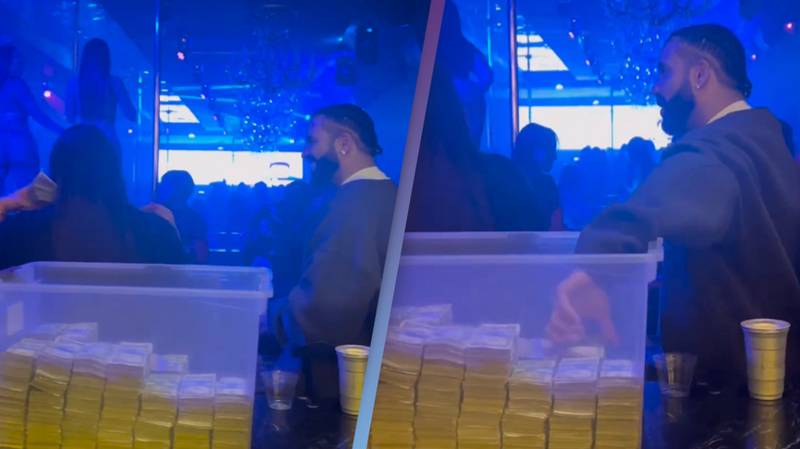 Drake arrived at a club with ‘$250,000’ cash in a plastic bin