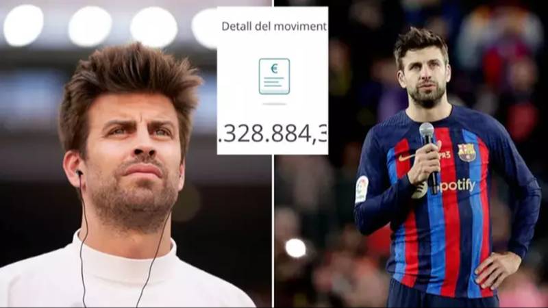 Gerard Pique publicly shared bank statement to show what elite level footballer's pay slip looks like