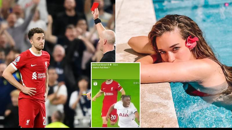 Diogo Jota's wife calls Liverpool's loss to Tottenham 'rigged' and brands match officials 'clowns'