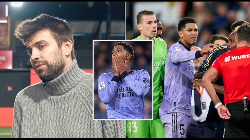 Gerard Pique wades into Jude Bellingham red card controversy after disallowed Real Madrid winner