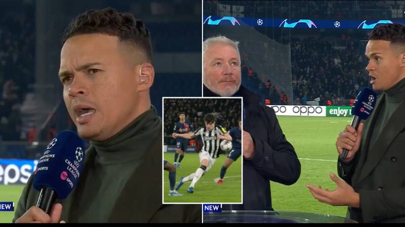 "Most disgraceful decisions" - Jermaine Jenas irate at controversial Newcastle penalty call vs PSG in furious TV rant
