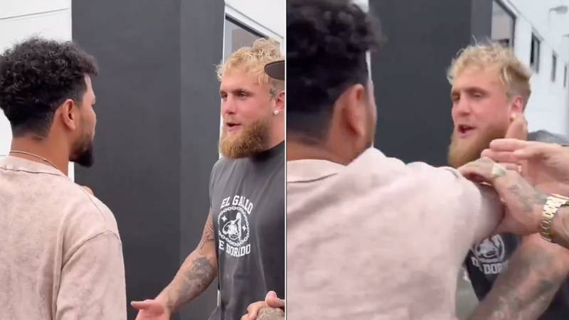 Jake Paul in physical altercation with Indian boxer Neeraj Goyat just days before next fight
