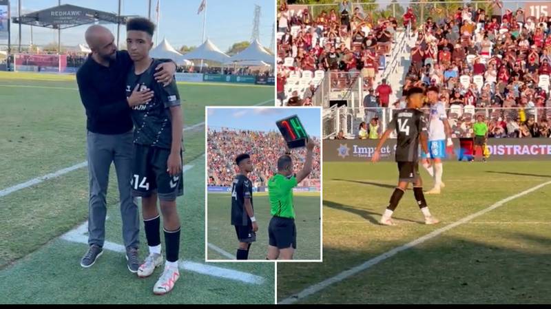 Da’vian Kimbrough, born in 2010, makes history with professional debut in USL