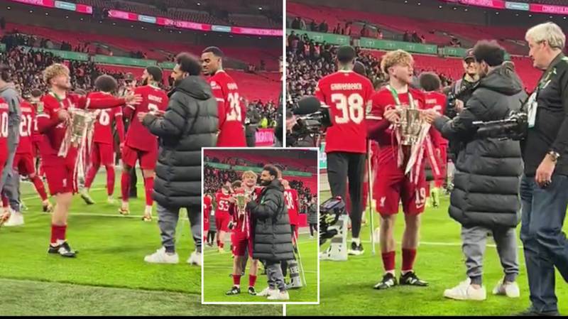Mo Salah's classy message to Harvey Elliott after Liverpool Carabao Cup win spotted