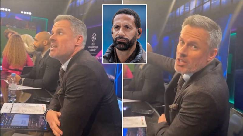 Jamie Carragher reignites Rio Ferdinand feud with dig at Man Utd legend while on CBS Sports