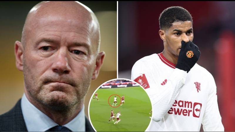 Alan Shearer didn't hold back on commentary when speaking about Marcus Rashford's 'body language' vs Nottingham Forest