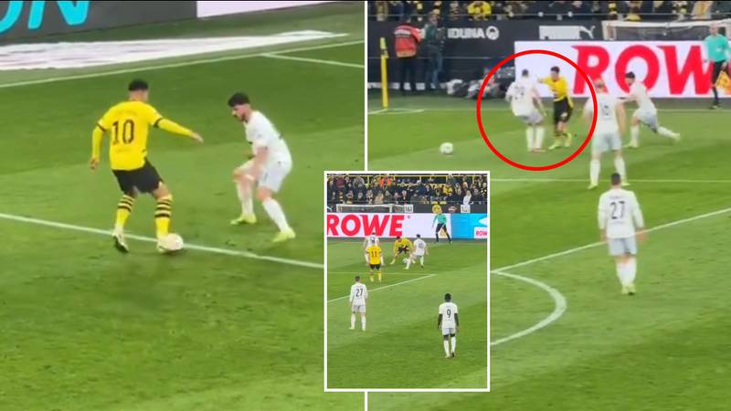 'Sad' footage of Jadon Sancho playing for Borussia Dortmund emerges after 'worst player on the pitch' claim