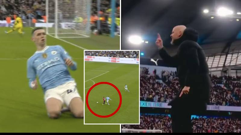 Fans furious at what one Man Utd player did before Phil Foden's screamer