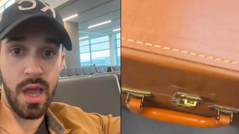 Man stopped at airport with mystery Christmas present grandma told him not to open