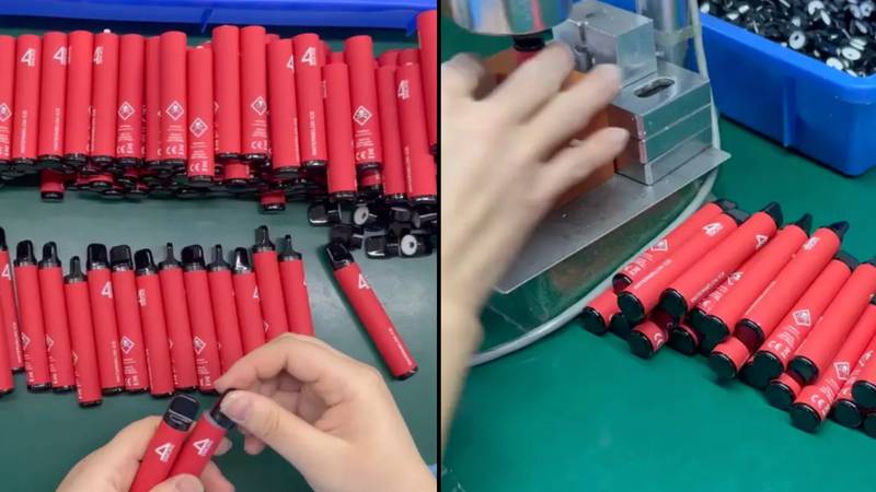 People vow to never buy disposable vapes again after seeing how they're made following ban