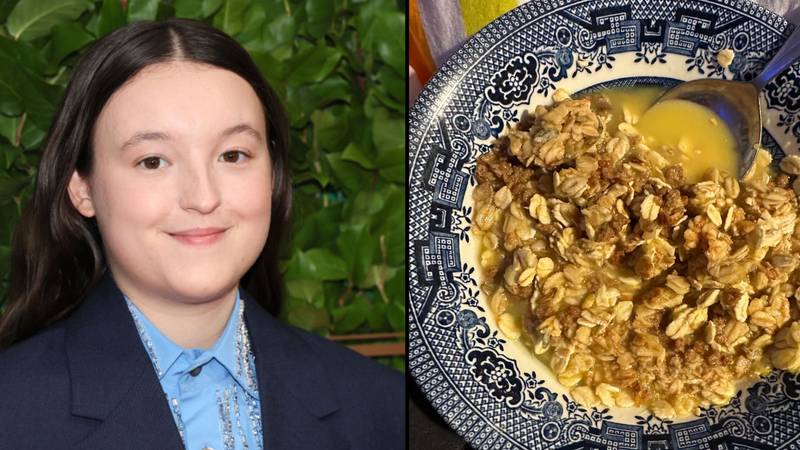 Bella Ramsey explains why they eat cereal with orange juice
