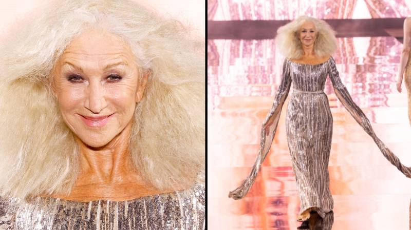 Helen Mirren leaves fans amazed as the 78-year-old walks the runway of Paris Fashion Week