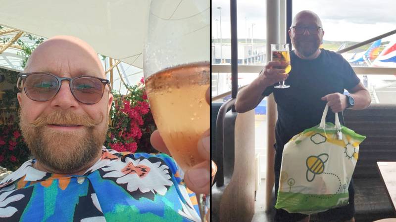 Dad flew to Ibiza for Â£25 for night out with just 'a change of clothes in an Asda bag'