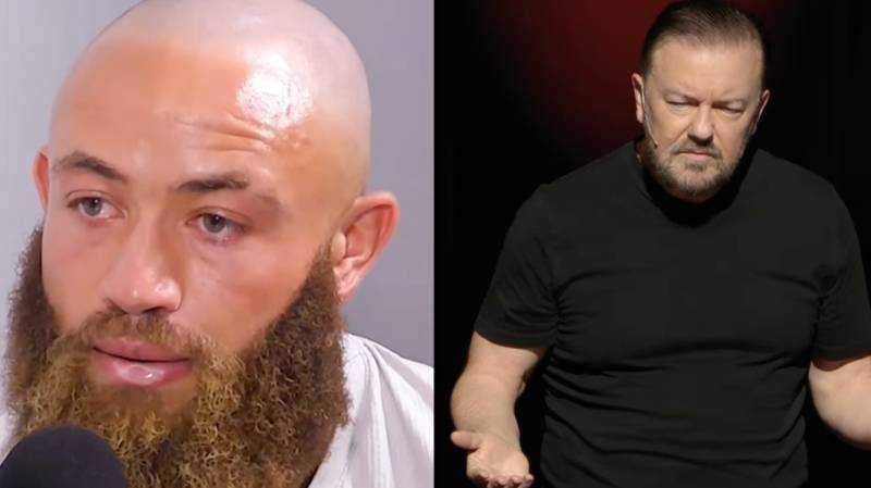 Ashley Cain hits out at Ricky Gervais in furious rant following joke about dying children