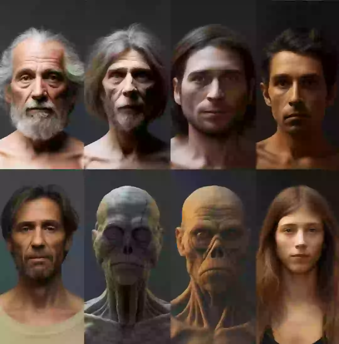 Humans In50 Years Midjourney AI creates terrifying prediction for what humans will look ...