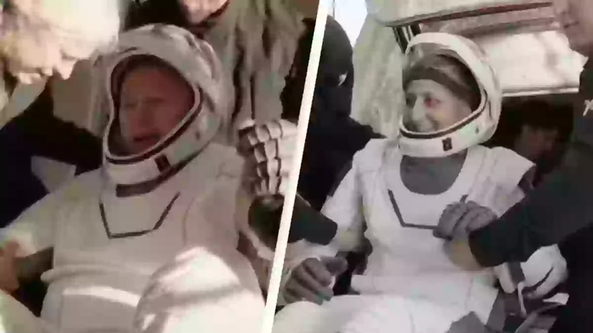 Astrounauts Stranded First look as stranded NASA astronauts finally return to Earth after ...