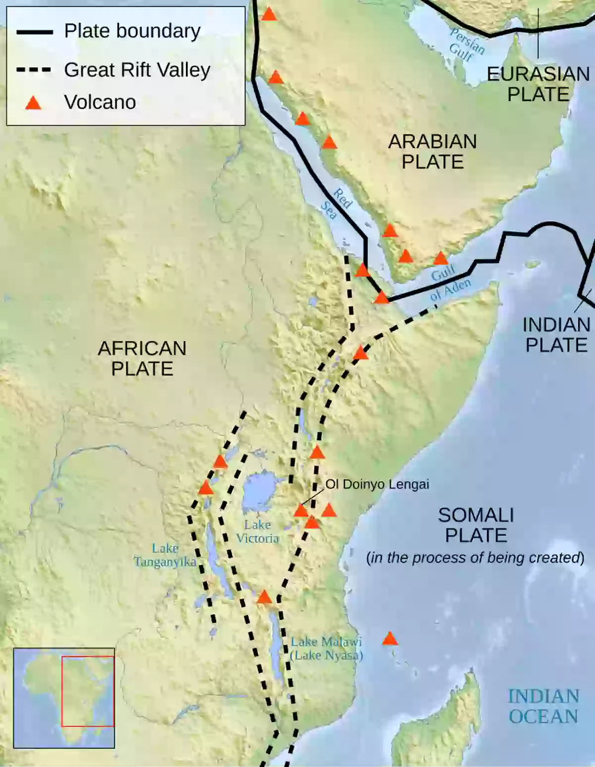 Global Rift Valley Map Everything we know about Africa 'splitting in two' as large crack in ...