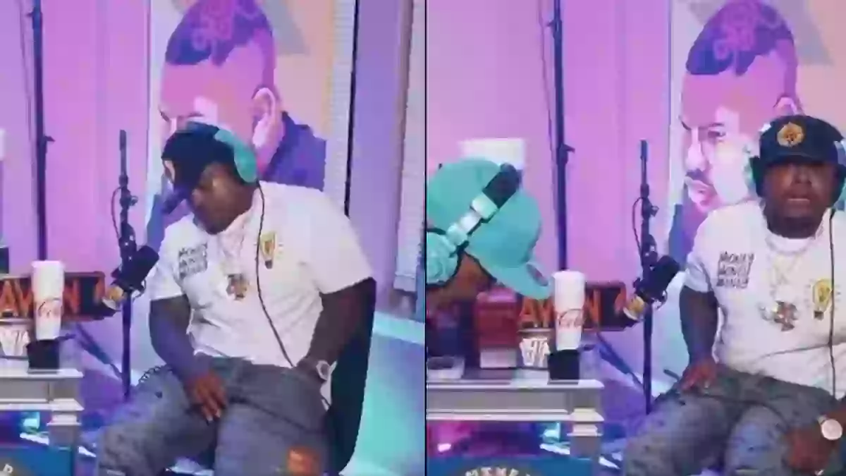 Shocking moment rapper 2 Low fires gun in his pocket during live ...