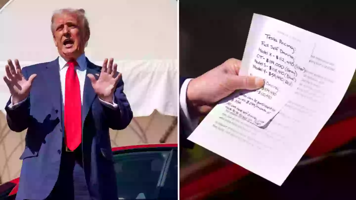 Trump Notes Picture Donald Trump leaves people outraged after details written on his ...