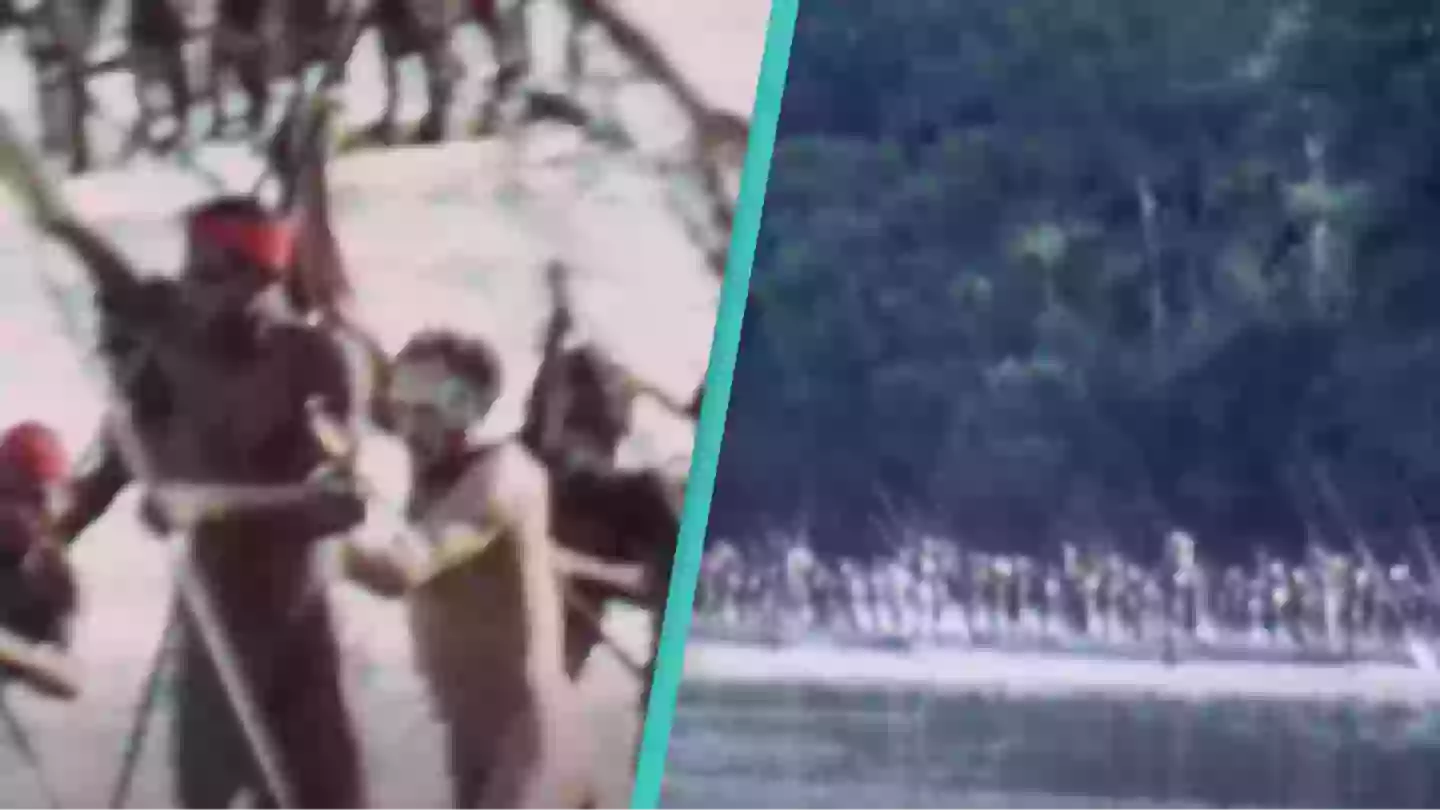 One of the last known photos of Michael Rockefeller with the cannibal ...