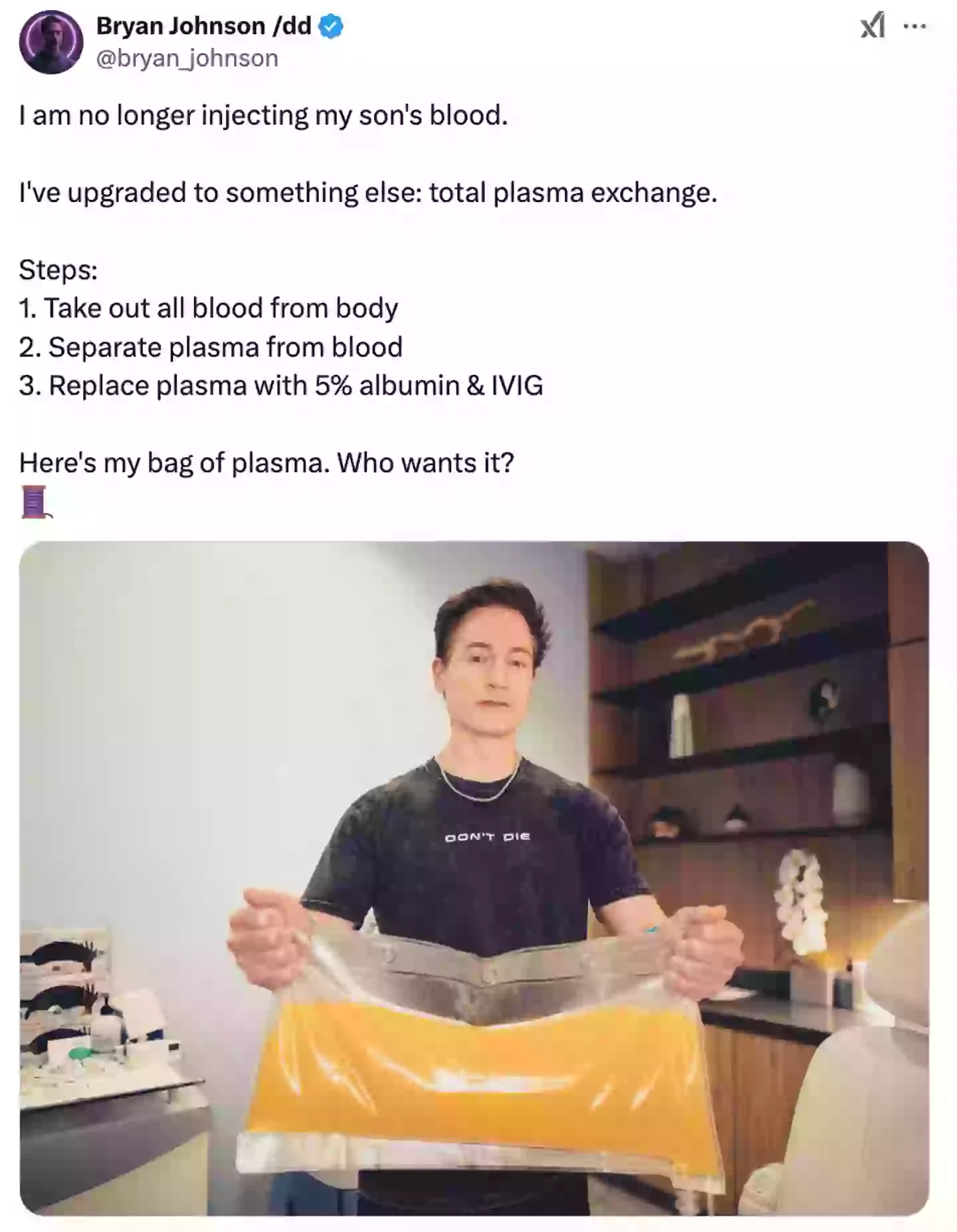 Biohacker who spends $2m a year to ‘live forever’ has new treatment ...