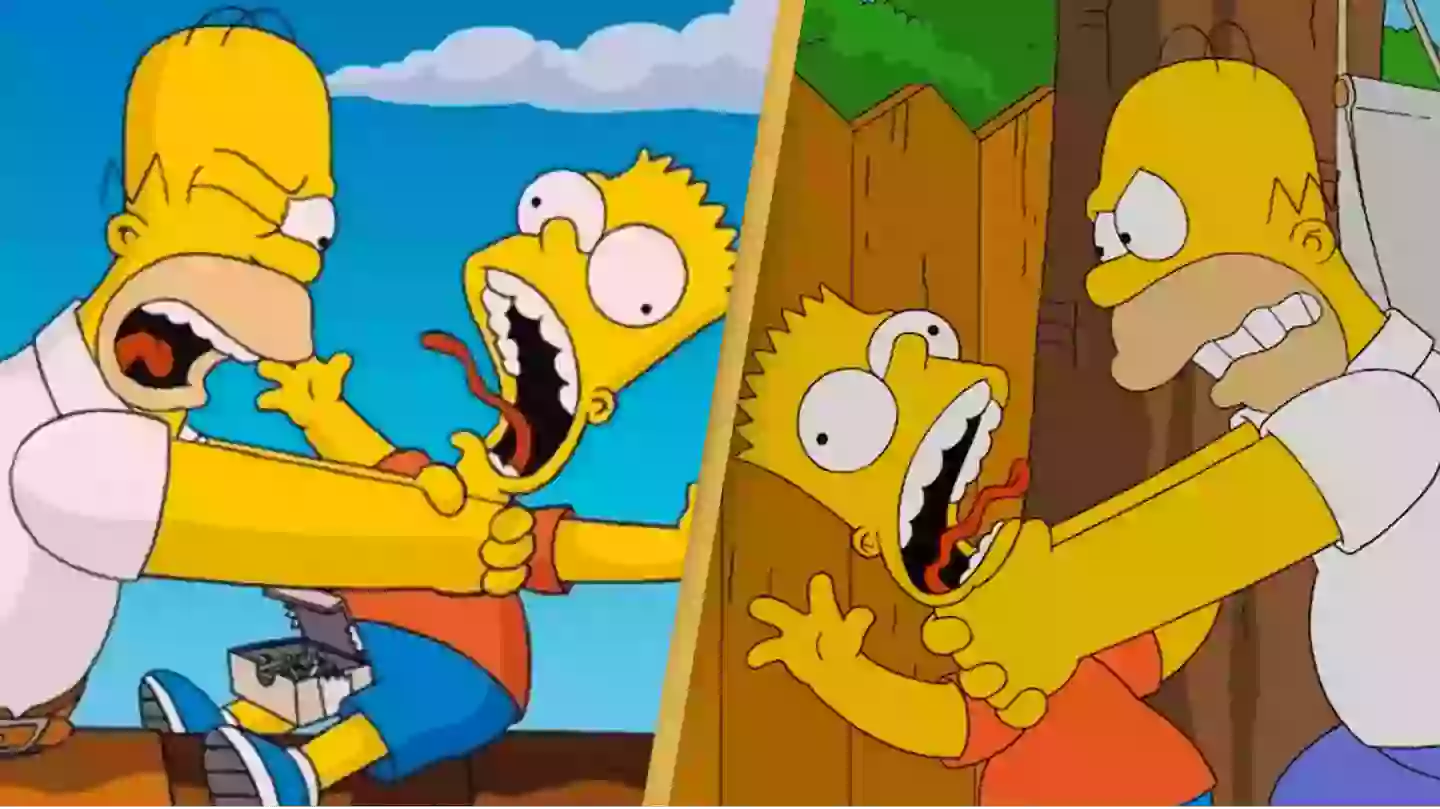 Simpsons Strangling The Simpsons has retired Homer strangling Bart because 'times have changed'