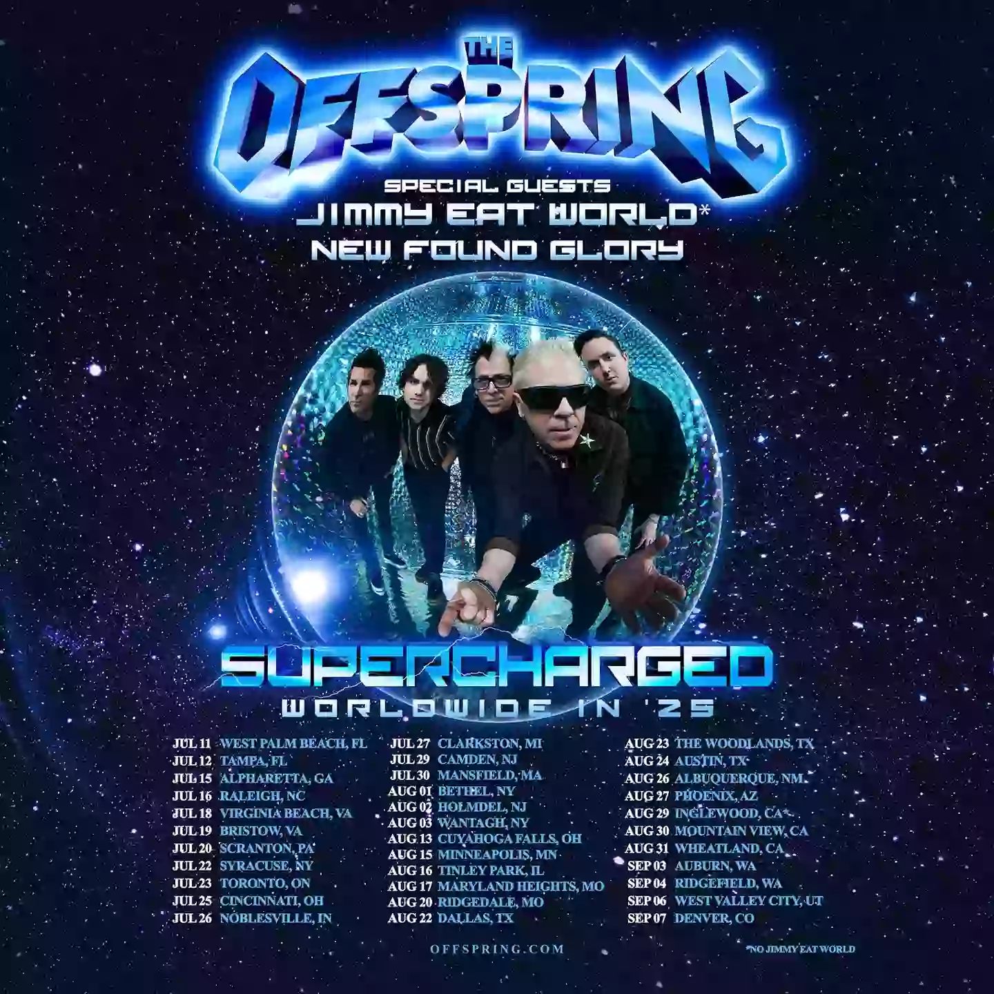 The Offspring's Supercharged 2025 tour set list 'leaked' and it ...