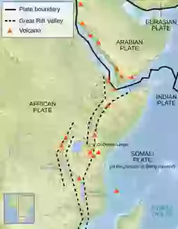 Great Rift Vallet Map Everything we know about Africa 'splitting in two' as large crack in ...