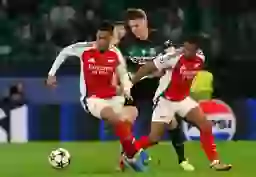 Viktor Gyokeres came up against Arsenal last season. (Image: Gualter Fatia / Contributor via Getty)
