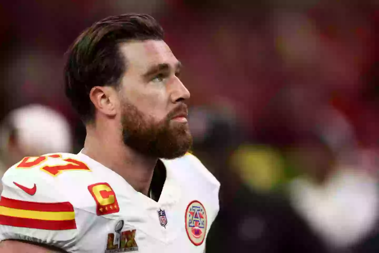 An inside source revealed how Travis Kelce reportedly felt after Taylor Swift got booed at the Super Bowl (Kevin Sabitus / Contributor / Getty Images)