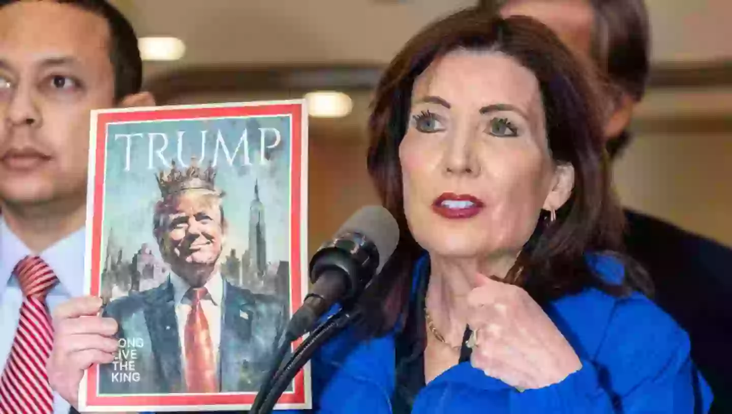 New York Governor Kathy Hochul said the city will 'fight' the Trump administration (Alex Kent/Getty Images)
